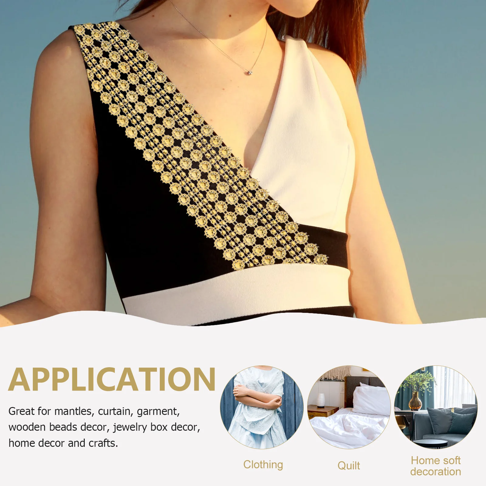 

4pcs Sunflower Trims Cuttable Craft Trim For Diy Costume Wedding Holiday Decor Multi-Function Wear-Resistant Clothes Accessory