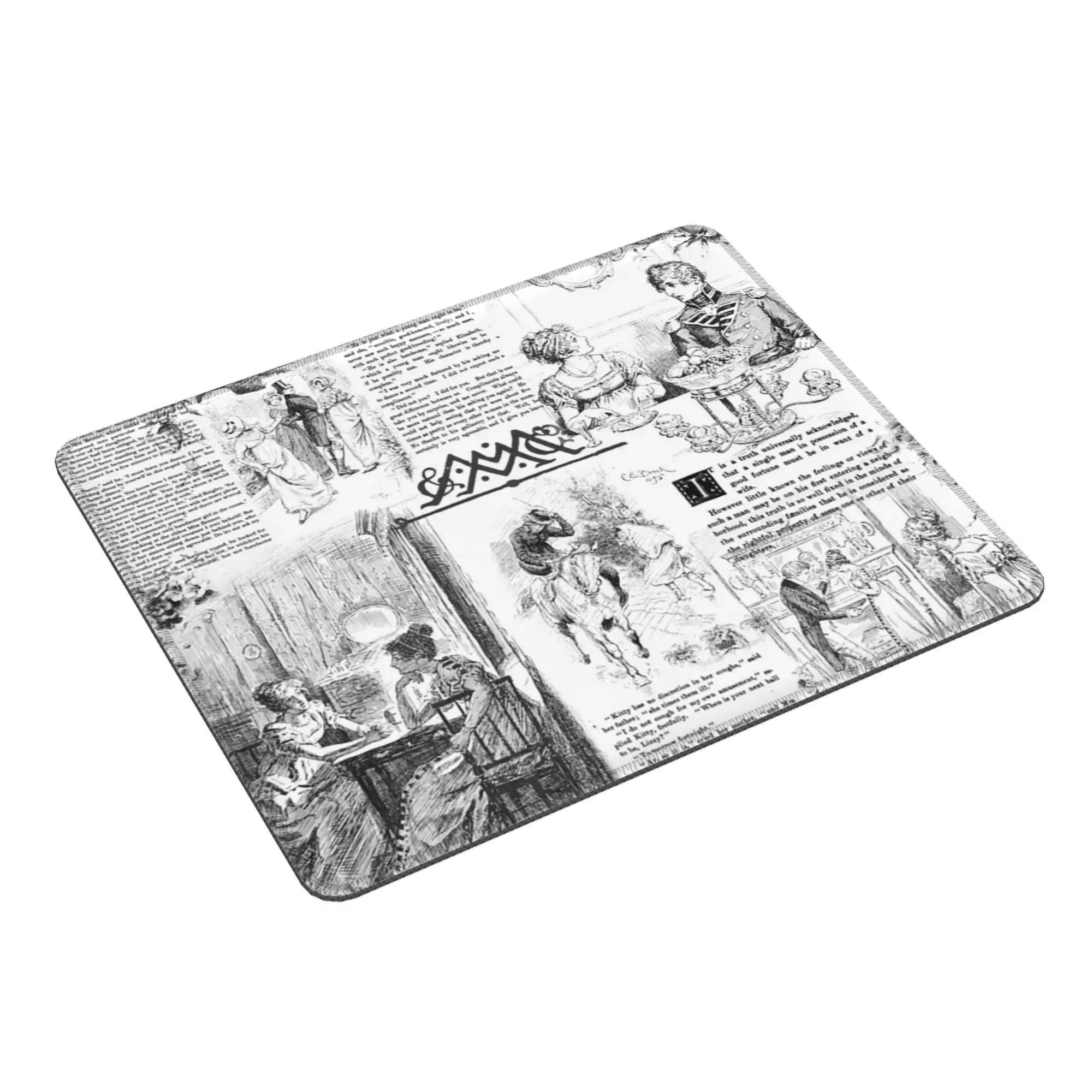 

Гордость и предубеждение - страницы Коврик для мыши Компьютерная клавиатура Коврик для мыши Игровой ПК Ноутбук Настольный коврик Офисные коврики для стола