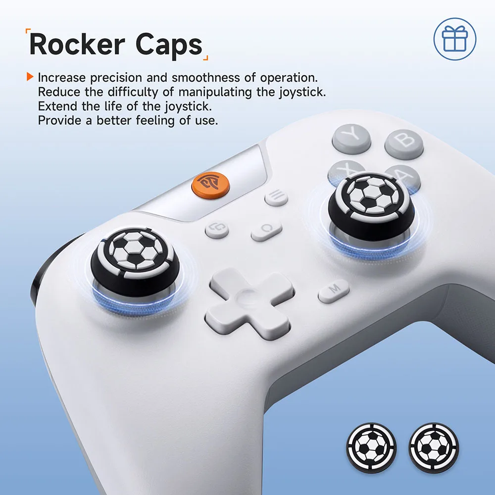 EasySMX X05 무선 게임 패드 블루투스 게임 컨트롤러, PC, 전화, 스위치, 스팀 게이머와 호환, RGB 조명, 홀 효과