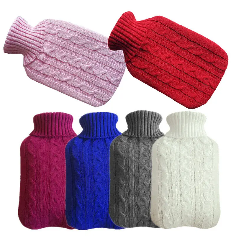 2000ml Large Knitted Hot Water Bag Cover Warm Explosion-Proof Cold-Proof Heat Preservation Hot Water Bottle Cover For Keep Warm