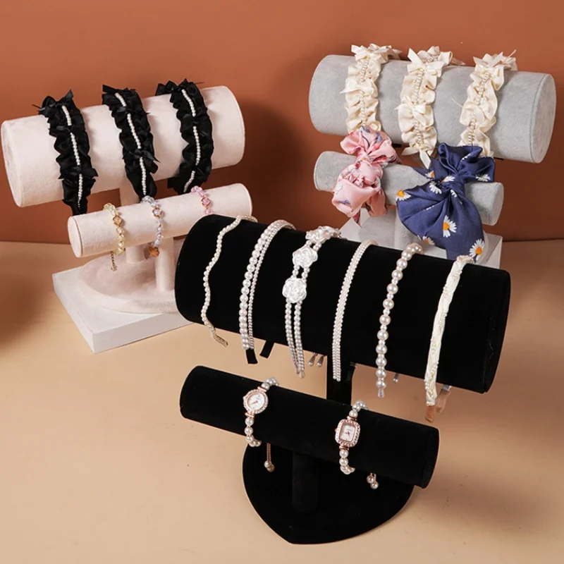 Fleece Headband, Heart-Shaped Double-Layer Bracelet and Bead String Display Stand Watch Holder – Amazon Bestseller