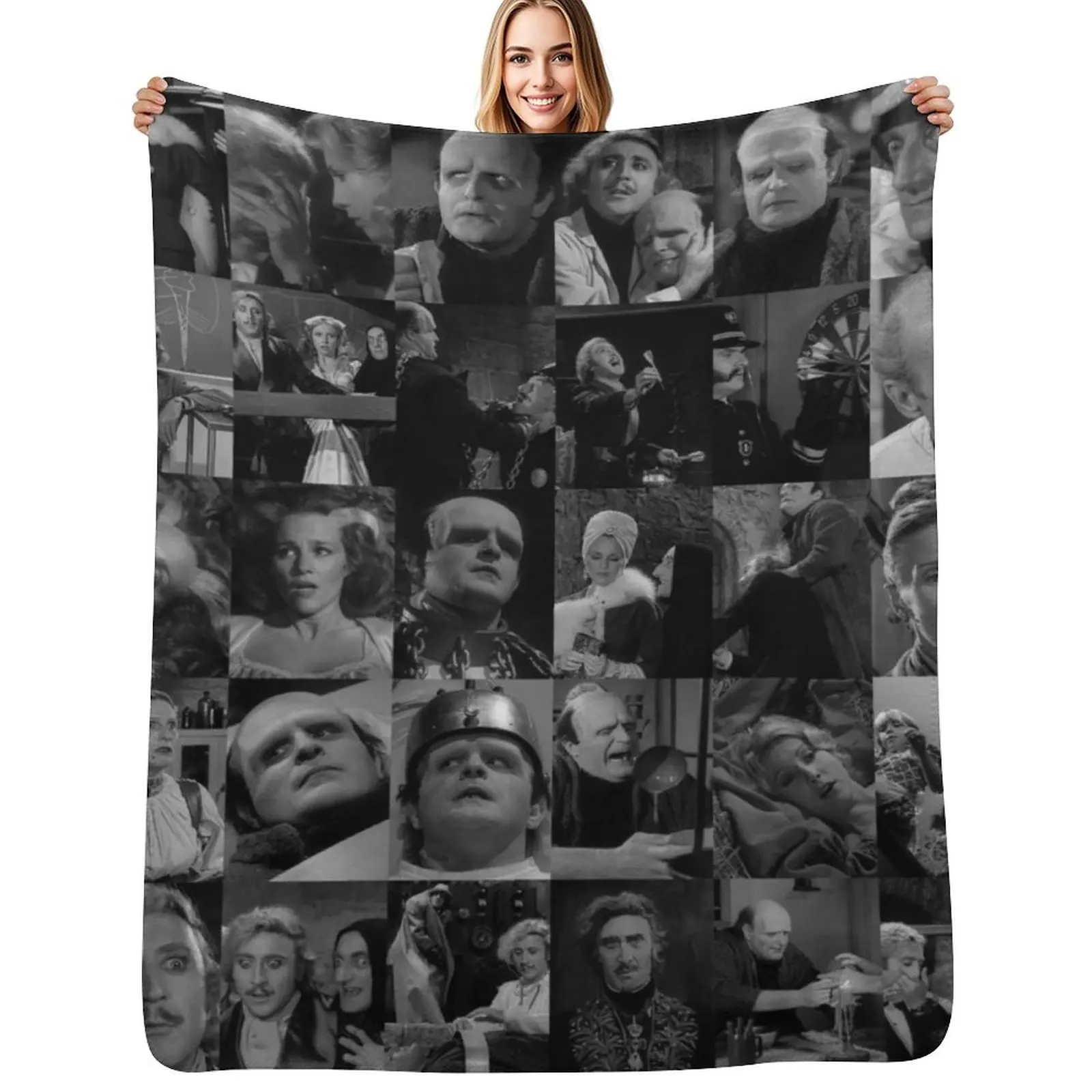

Young Frankenstein Throw Blanket valentine gift ideas Extra Large Throw Vintage Hairys Blankets