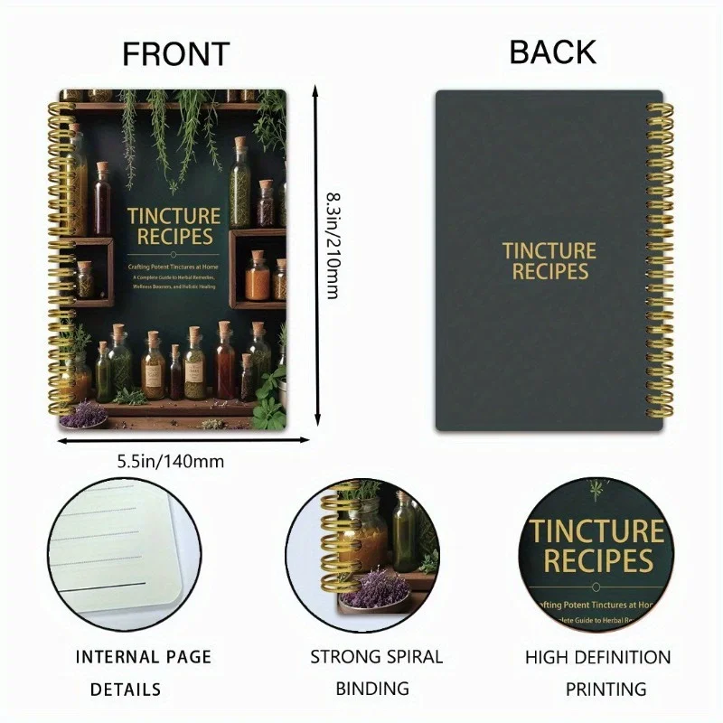 Tincture Recipes Book Crafting Potent Tinctures At Home A Complete Guide To Herbal Remedies Wellness Boosters & Hollstic Healing