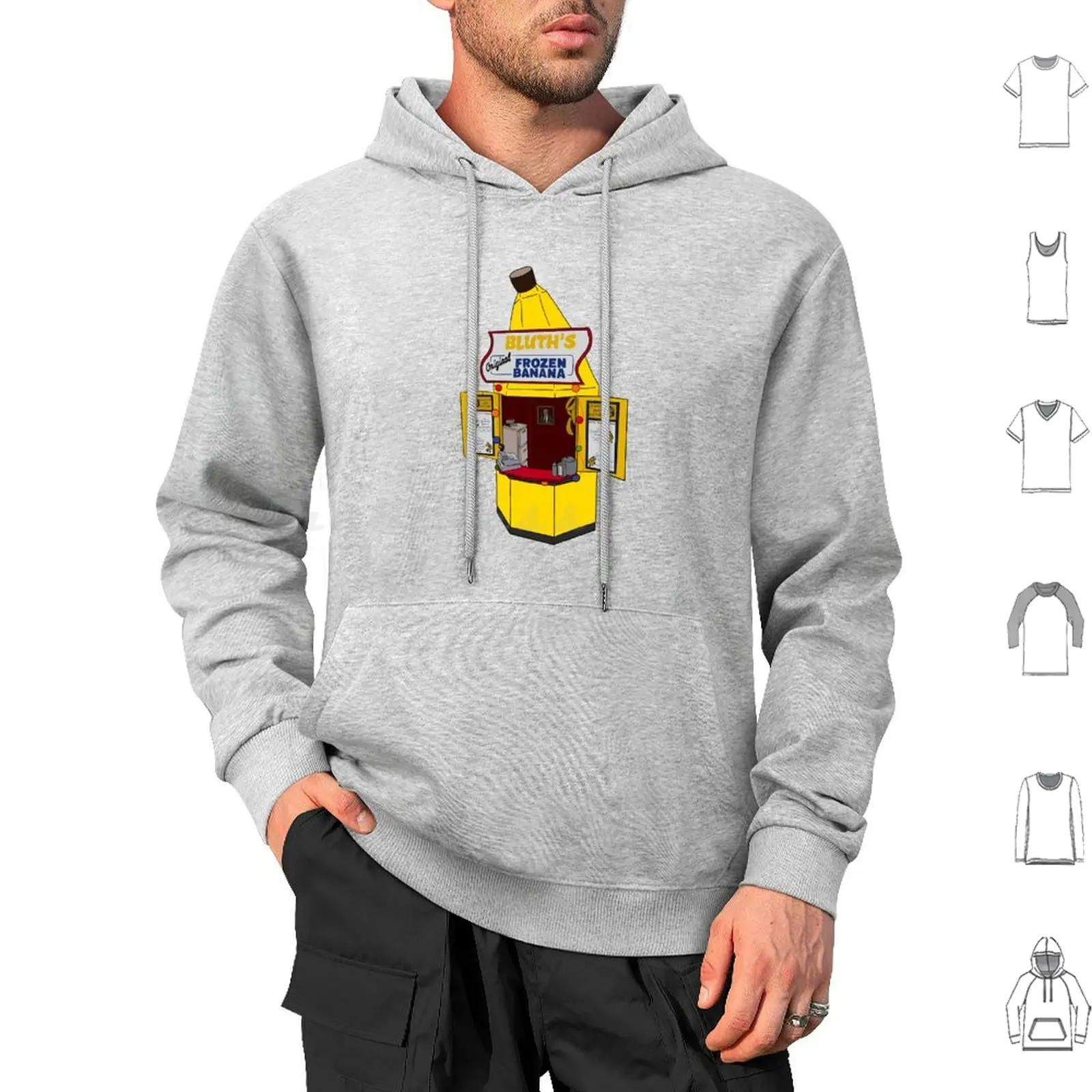 Banana Stand Hoodie cotton Long Sleeve Arrested Development Bluth Banana Banana Stand Banana