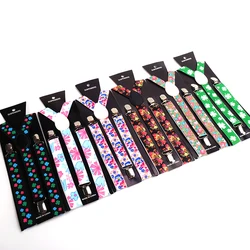 Tirantes de camisa para hombre, pantalones para mujer, soporte para pantalones, tirantes, correas de hombro para boda, cinturón elástico fuerte con Clips de Metal de 25MM de ancho
