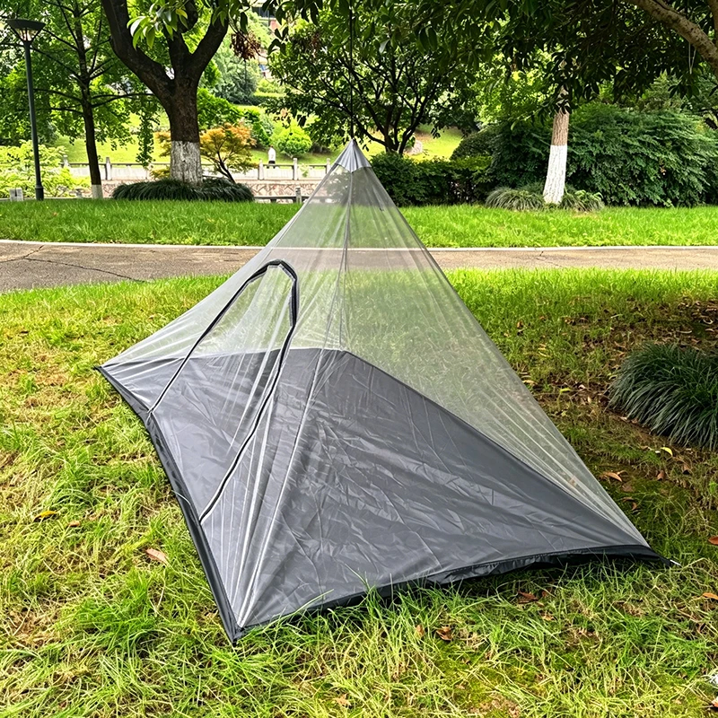 Portable Suitable for Camping Tent Mosquito Net Carry Bag with waterproof Floor Lightweight Mesh Shelter for Hiking Camping Bed