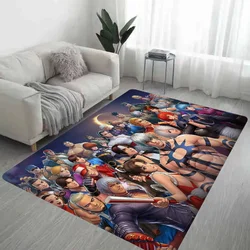 King of Fighters Floor Mat Bathroom Mat Kids Room Bedroom Decoration Balcony Anti-Slip Doormat Living Room Welcome Rug