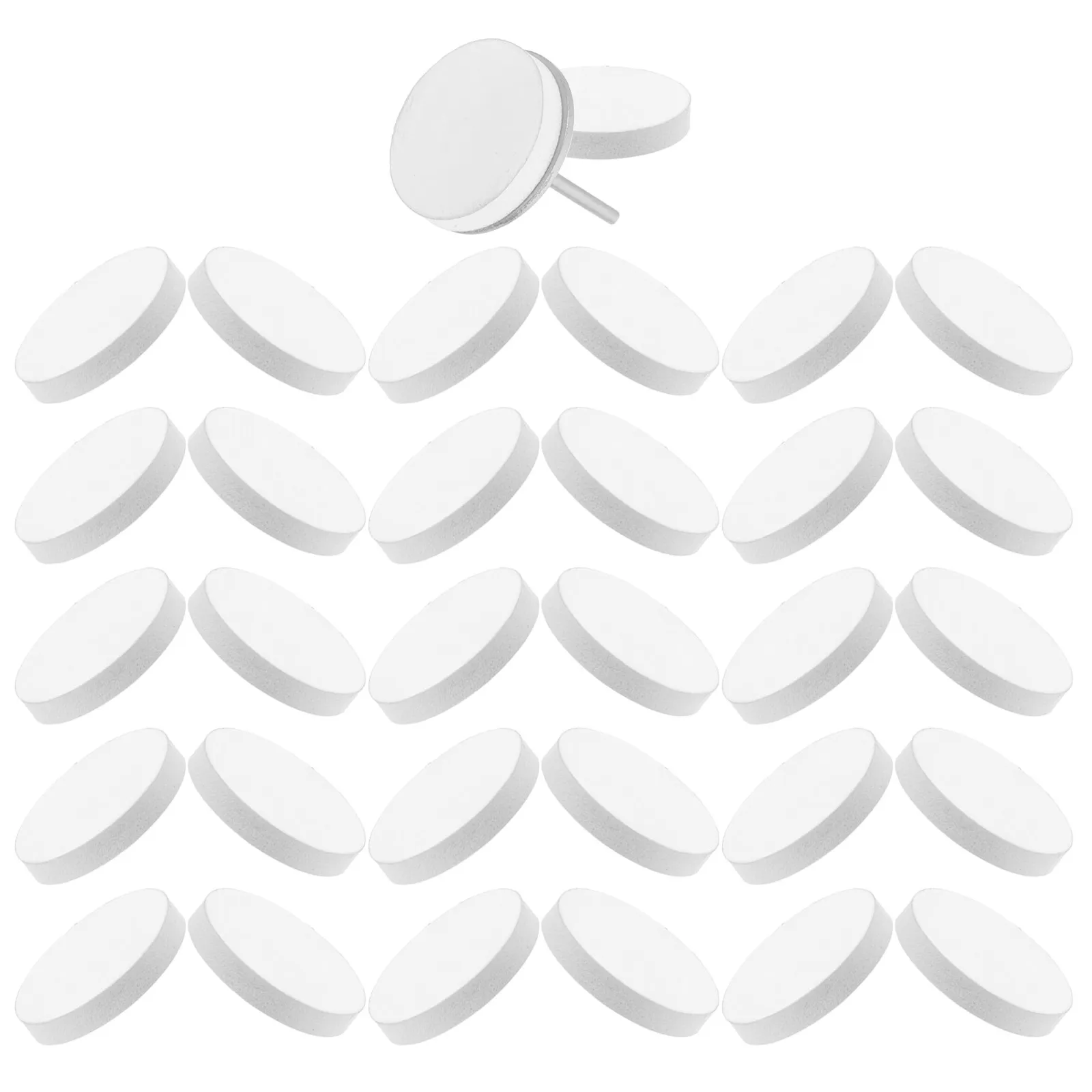 

50Pcs Nail Buffing Discs Set Self-Adhesive 25Mm Replacement Polishing Pads Nail Grinding Smooth Finish Salon Manicure