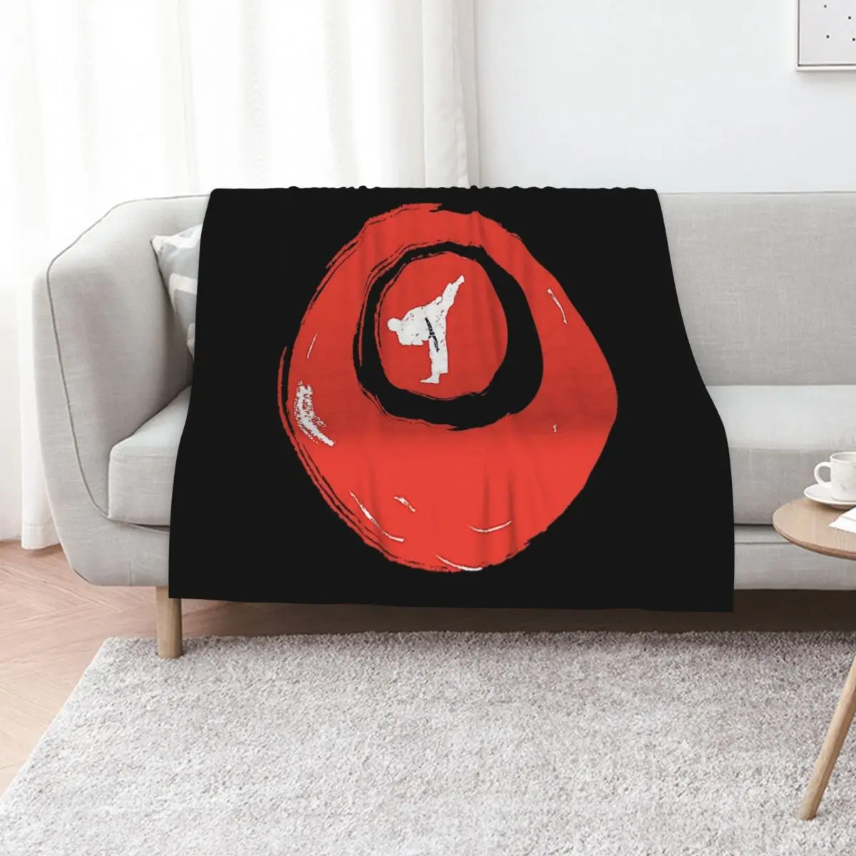 

Okinawa Karate japan shirt Throw Blanket Soft Home Decor Blanket for Couch Bedroom