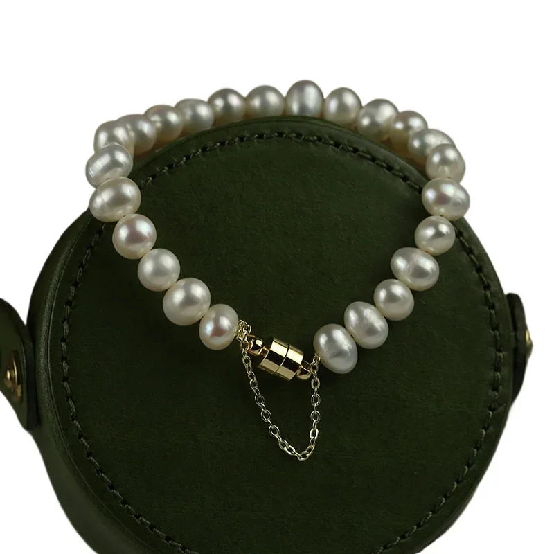 Fashion new personality trendy freshwater pearl bracelet temperament design sense jewelry women