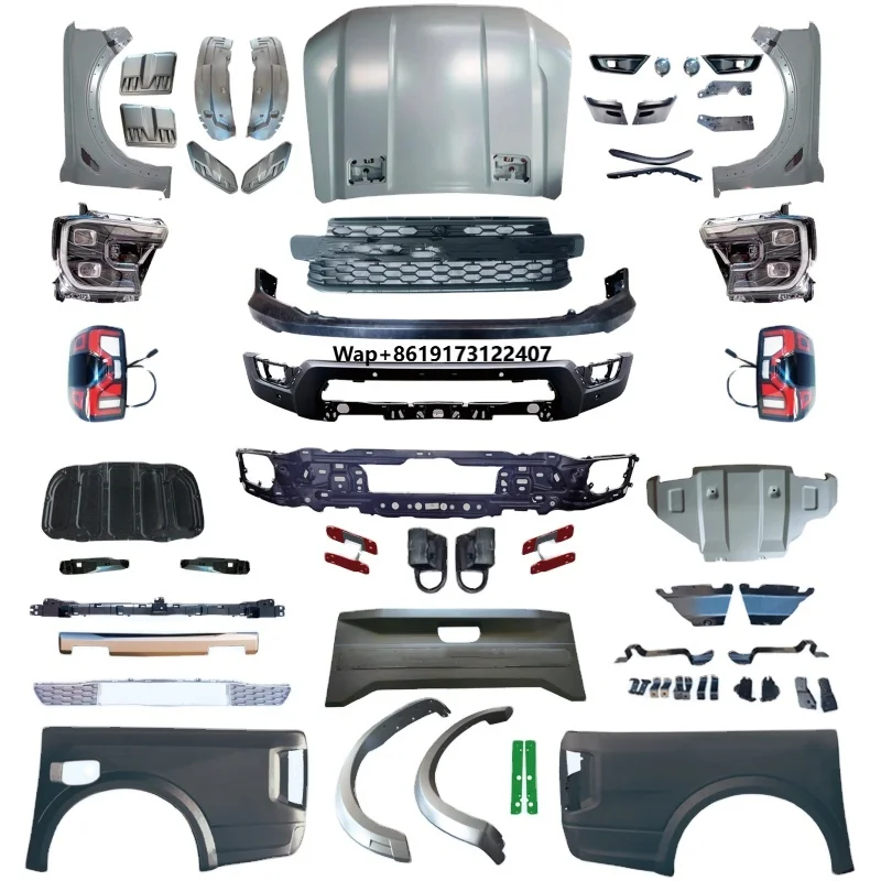 

Pickup 4x4 Exterior Accessories Front Bumper Upgrade Body Kit Facelift Kit Fit for Ranger T6 T7 T8 to 23ranger Raptor