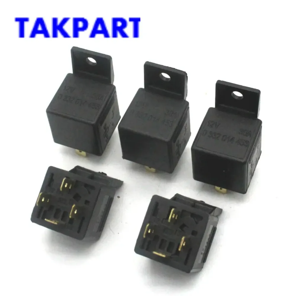 

TAKPART 5Pcs Kit 4 Pin 12v 30A AUTO RELAYS For Aux Lights Horns etc Car Boat Van Motorbike