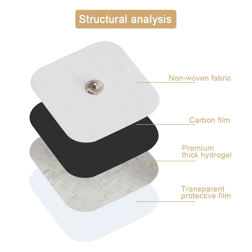EMS Electrode Sheet Reusable Gel Tablets Self-adhesive for Muscle Stimulators Low Frequency Conductive Sticker Body Care Tools