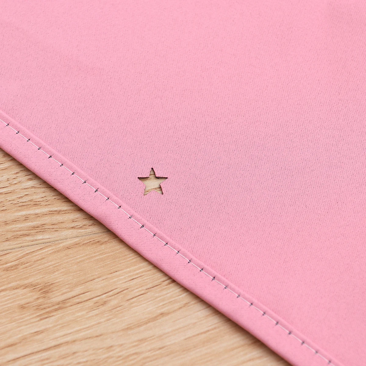 

Double Layer Curtains Pink Hollow Out Star Design For Bedroom Living Room Window Drapes Net Fabric Blinds