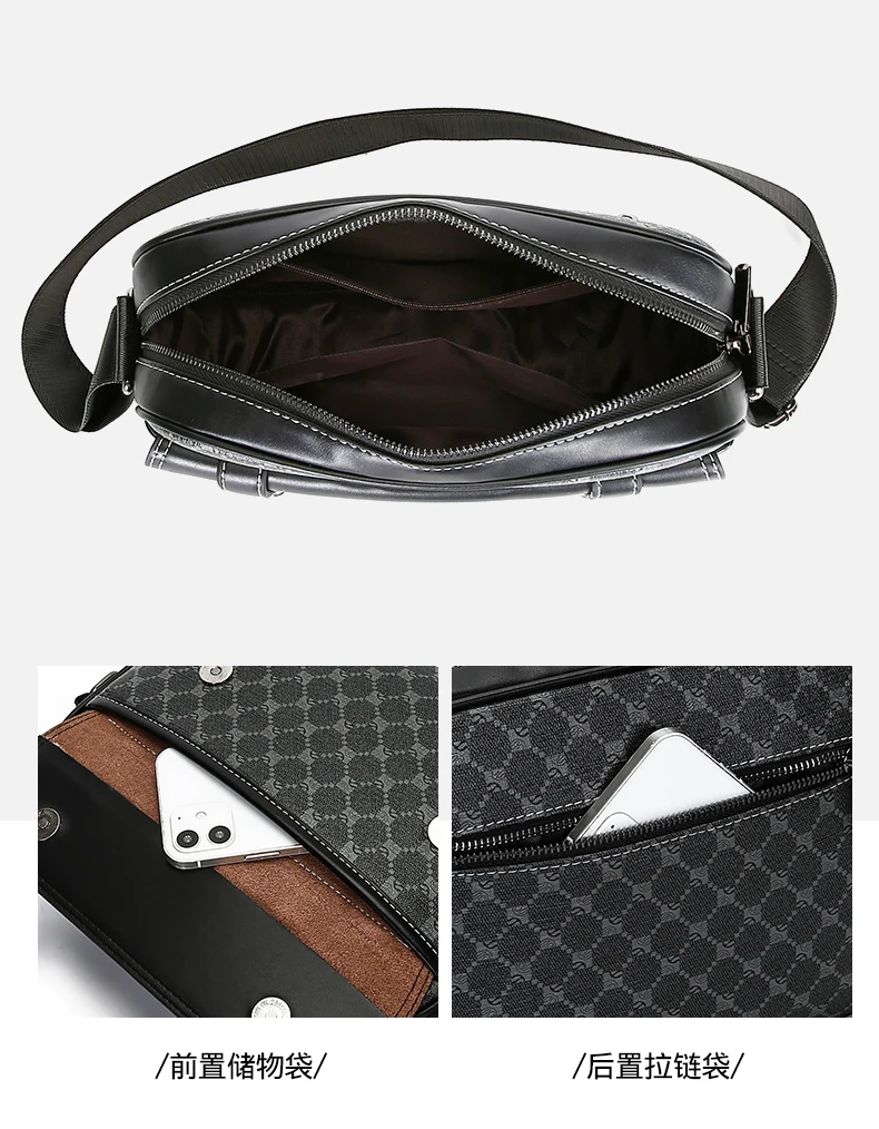 Nuevo bolso de hombro para hombre, bolso cruzado para hombre, billetera con cremallera, bolso para teléfono móvil, ktauku bolso hombre, муж......мка че Hei.... Aanч®