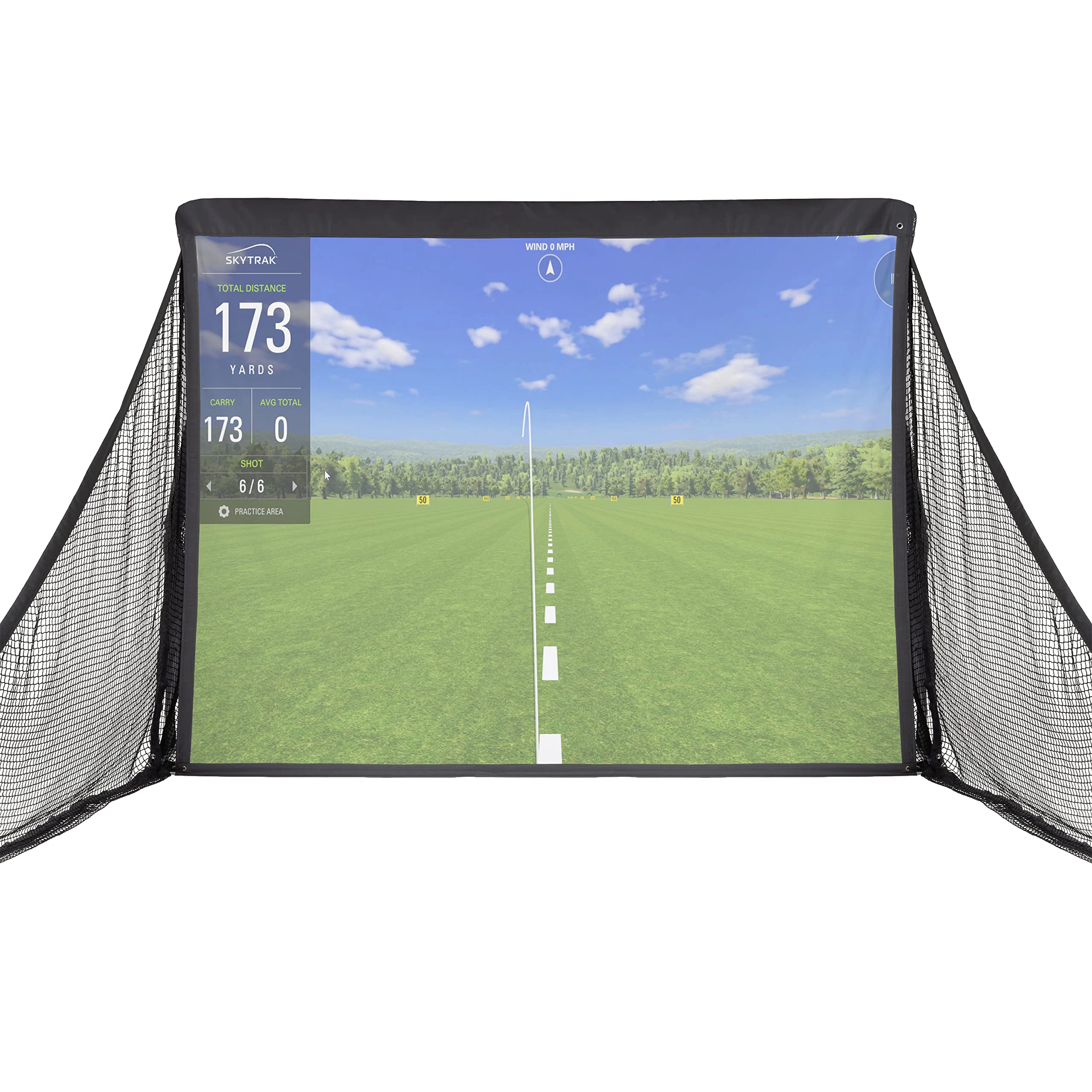 High-quality Mini Golf Simulator Practice Set Impact Screen Simulator Can Be Used for Indoor and Outdoor Golf Practice.