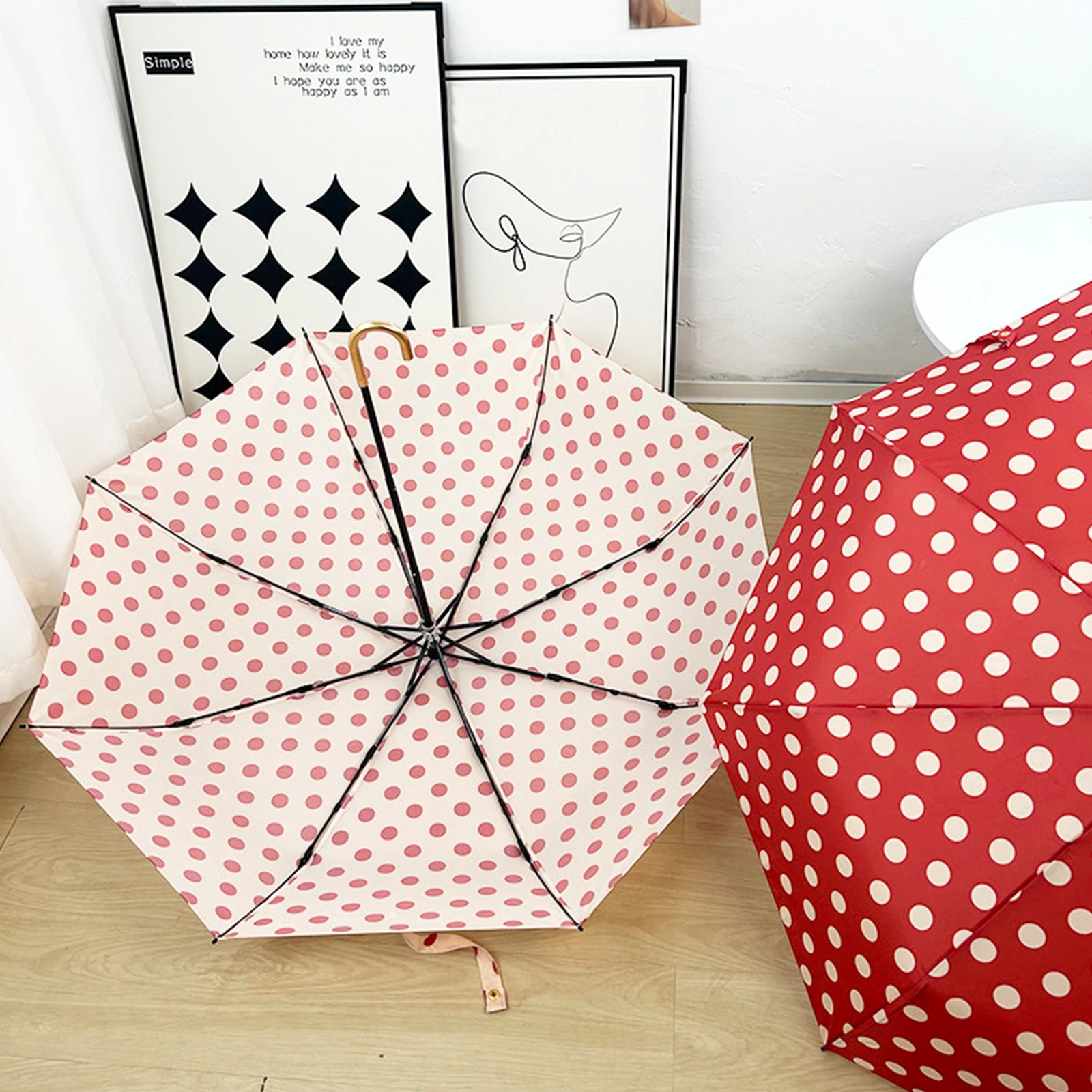 

Compact Travel Folding Umbrella , Portable Lightweight, Rain, Wind, UV Sun Shade