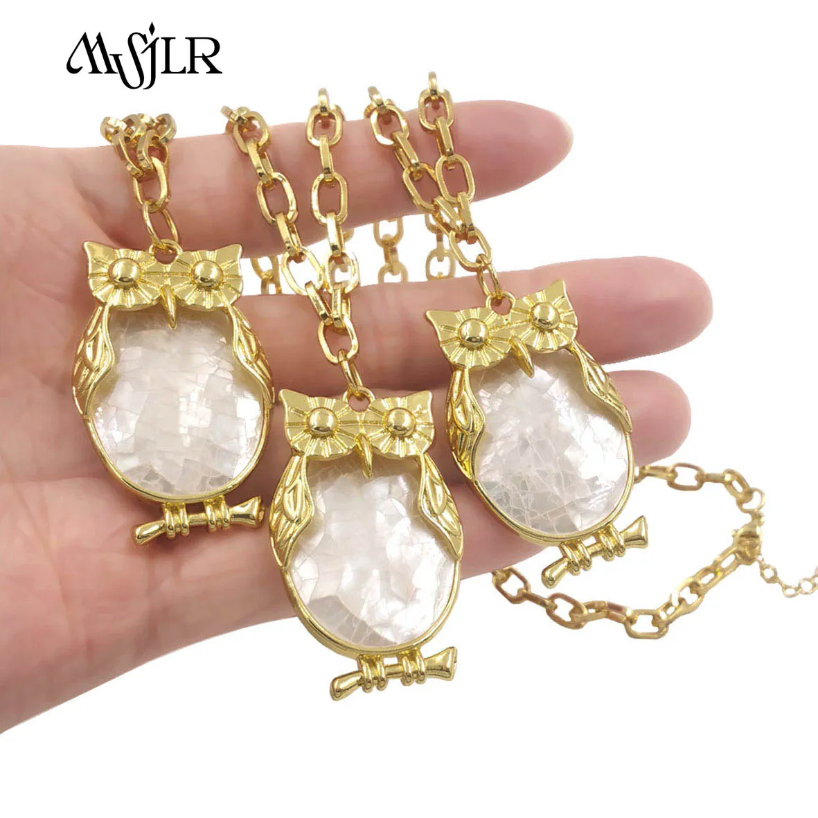 

MVN135 Ratro Special Fashion Popular Chain Natural Shell Necklace With 18k Gold Plated For Women Jewelry ACC
