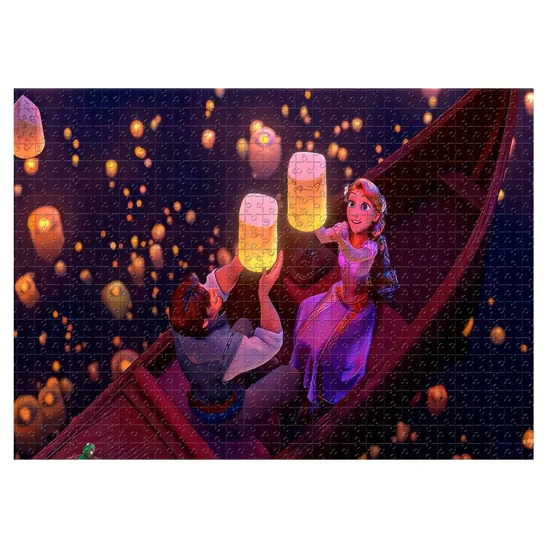 1000ピース パズル 漫画キャラクター ラプンツェルとラプンツェルのランタン 壁掛けパズル 大人向けゲーム ギフト 家族向けインタラクティブゲーム ハル