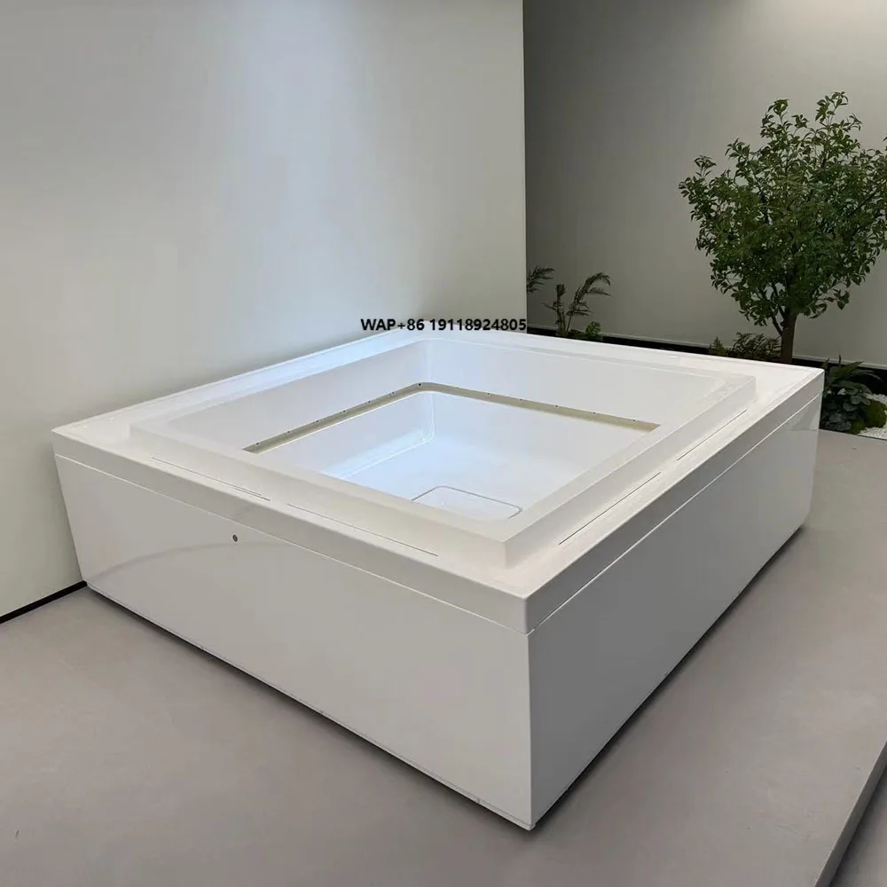 New Design Whirlpool Air Jet Spa Bath Tub Adult Jacuzzier White Acrylic Freestanding Massage Bathtub