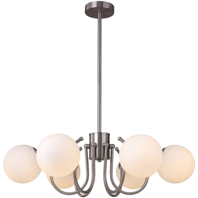 

Роскошная кремовая люстра в стиле ретро для гостиной в скандинавском стиле, простая, креативная французская люстра