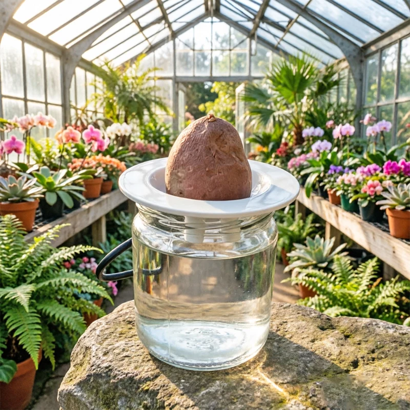 

Lightweight Plastic Hydroponic Stand For 30Mm-40Mm Avocado Seeds Kitchen Soilless Cultivation Easy Rooting For Plant Observation