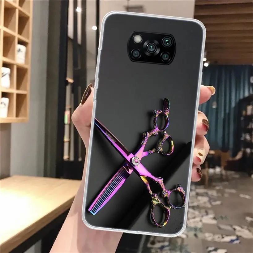 Hair Stylist Scissors Brush Soft Phone Case For Xiaomi Poco X3 Pro X7 X6 X5 X4 NFC F6 F5 M5S M4 M3 F4 Gt F3 F2 F1 M2 Fundas Cove image 6
