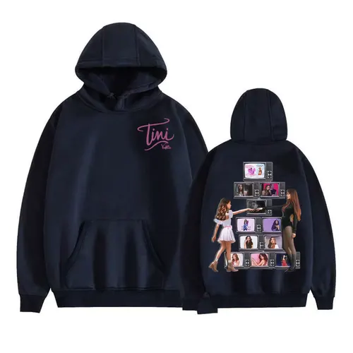 Imagen 2 del producto Cantante TINI STOESSEL La Triple T Futtura 2025 Tour Merch sudaderas con capucha hombres mujeres Harajuku Hip Hop sudaderas de manga larga ropa de calle