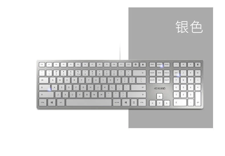 

Проводная клавиатура Cherry Keyboard KC6000, бесшумная настольная клавиатура, Универсальная пленка для бизнеса и офиса