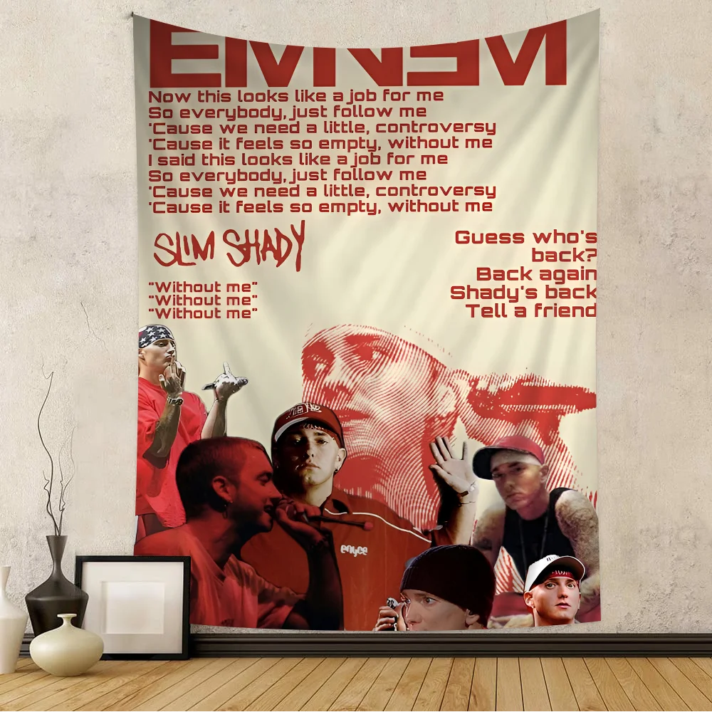 Rapper E-eminem selbst klebende Kunst Poster Dekor acion Malerei Wand kunst weiß Kraft papier Wohnkultur