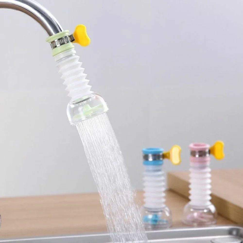 360 ° Kitchen Faucet Pp Rotating Telescopic Faucet Nozzle Water Saving Device Sink Booster Water Filter Shower Head