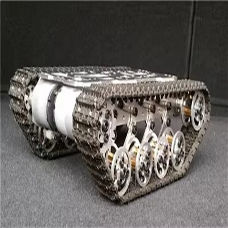 

Tank Chassis with Motor Suspension All Metal Tank Robot Kit Coding Motor Intelligent Robot Car