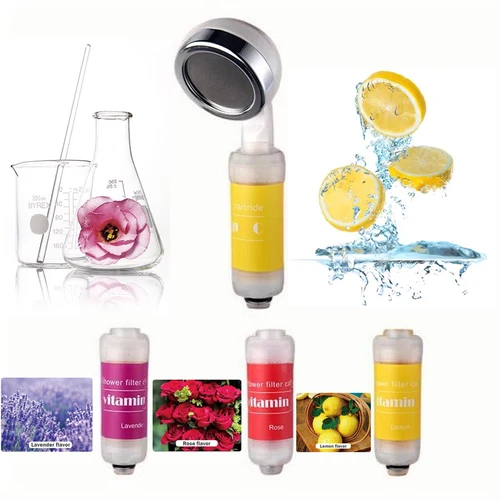 Imagen 2 del producto Ducha de baño con filtro de agua, cabezal de ducha fragante con vitamina C, nutre la piel