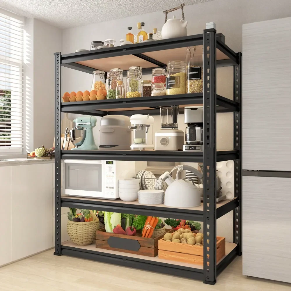 

Garage Shelving Storage Shelf Shelves Metal Shelving Heavy Duty Shelves 2000LBS Adjustable Garage Shelf For Kitchen Warehouse Ba