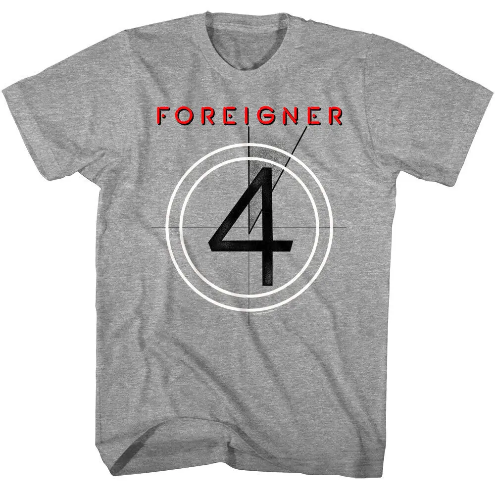 Foreigner 4 Studio Album Men's T Shirt Cover Art 80s Rock Band Concert Tour Merc