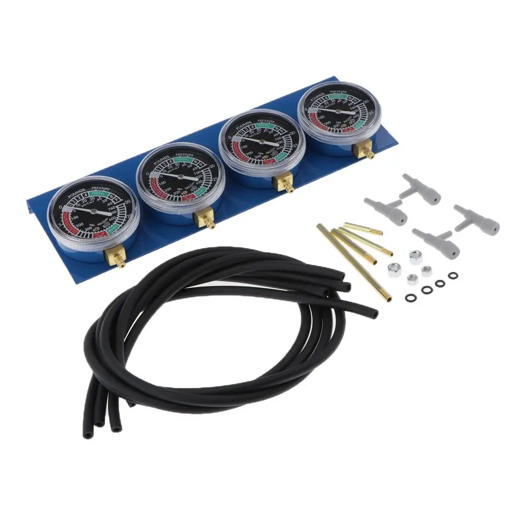 مقياس الفراغ المكربن المزامن موازن دراجة نارية السيارة #3