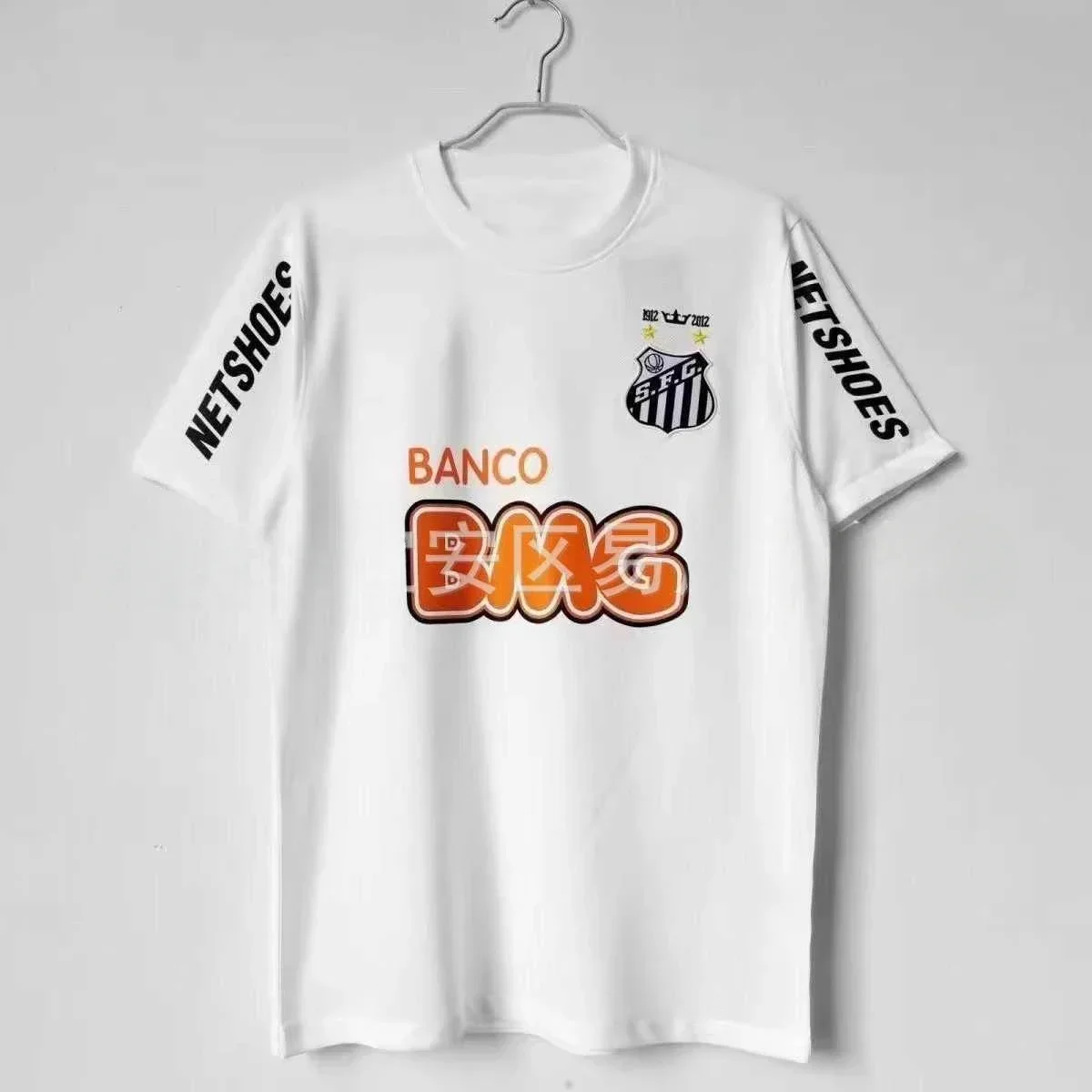 Classic Vintage 11-12 Santossi Family Cotton Football Jerseys Vintage Little Neymar Football Adults Kids Wear Shirts Unisex