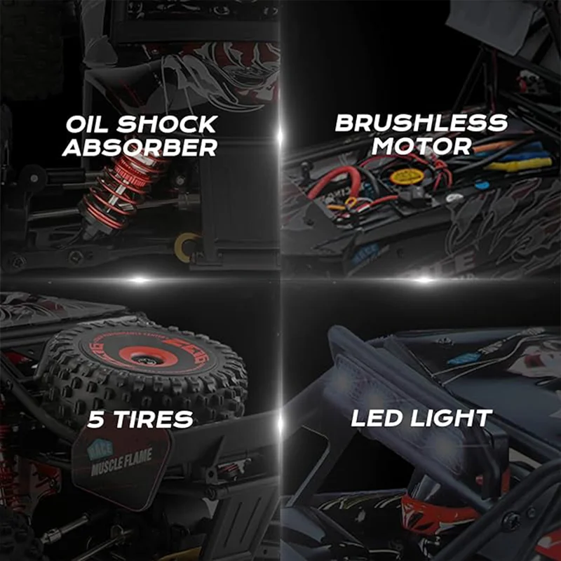 WLtoys 124016 (V2) سيارة RC سريعة، سيارة RC بدون فرش 1/12 مع ESC مستقل للبالغين، 75 كم/ساعة، مناسبة للاستخدام في الهواء الطلق والهدايا #5