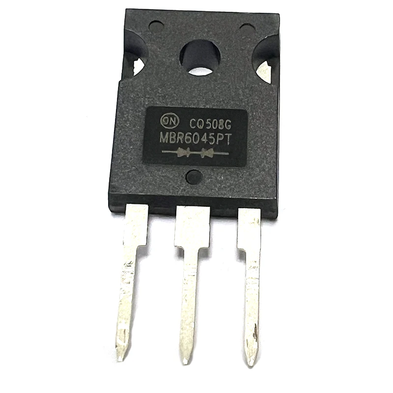 2pcs MBR6045PT Schottky Diodes 60A/45V Straight Plug 3 Feet 60A 45V High Power Package TO-247