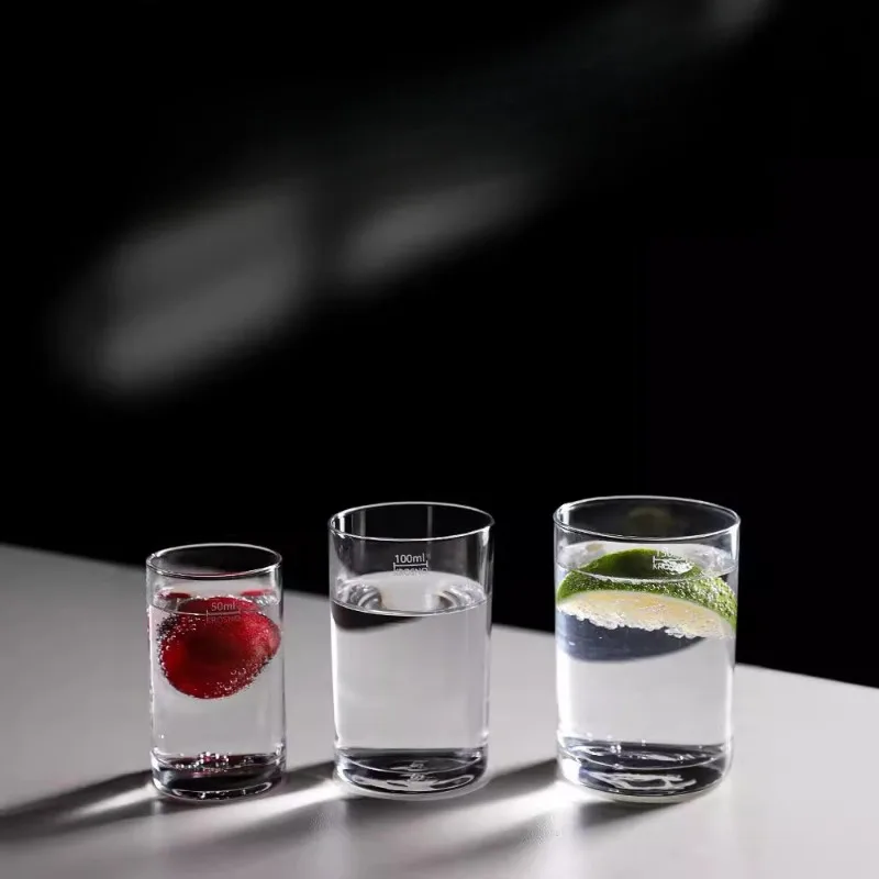 

Crystal glass graduated cup 50ml spirit Baijiu cup holder set