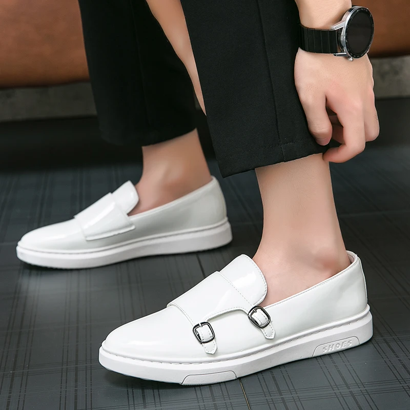 2023 British Style Shoes Style Men\'s Casual Shoes Business Dating Party Formal Shoes Fashion Trends Men Breathable Comfort Shoes