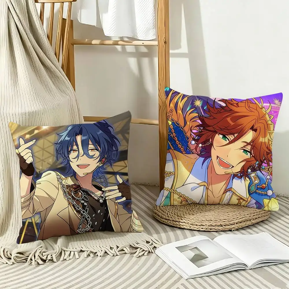 COOL M-MELLOW DEAR Enstars Funda de almohada con estampado de patrones para sala de estar, funda de cojín para sofá