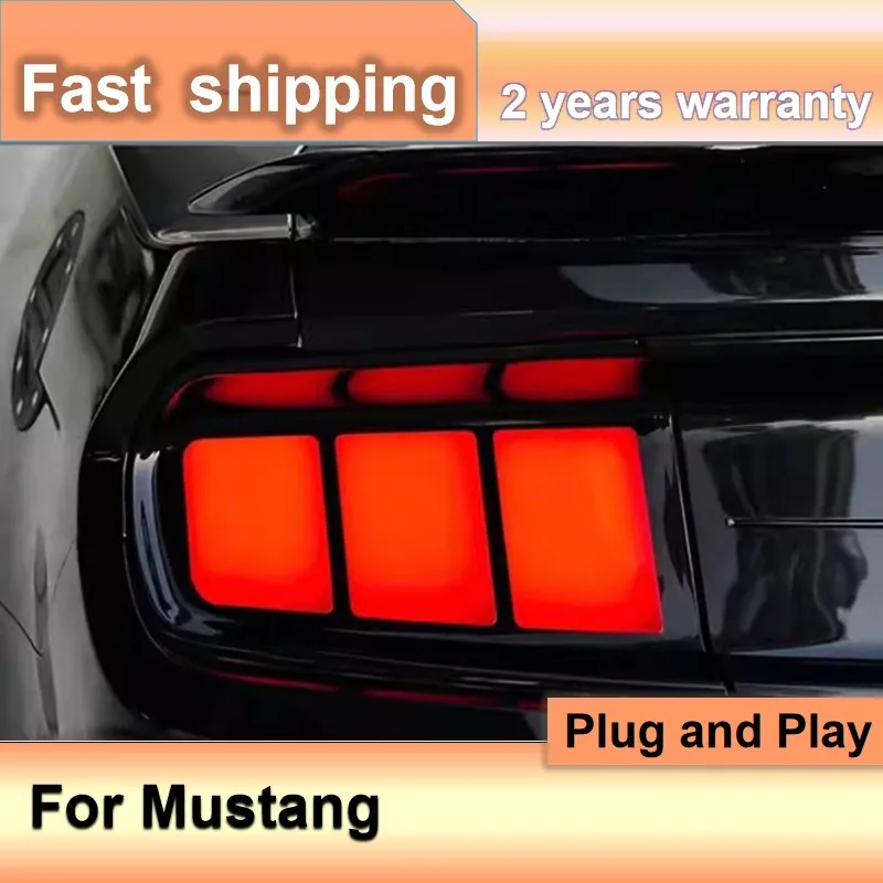 

Автомобильные аксессуары для Ford Mustang Задние фонари 2015-2021 Mustang Задние фонари DRL Противотуманные тормоза Реверсивный указатель поворота