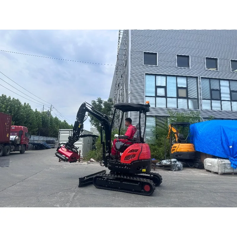 Excavator Flail Mower Hydraulic Flail Mower Brush Cutter Mini Excavator Forestry Machine view 3