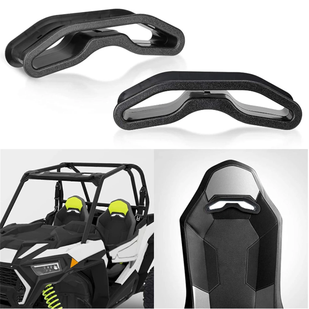 ​2Pcs Racing Harness Pass Through Bezel 2014-2020 For Polaris RANRZR1000XE black