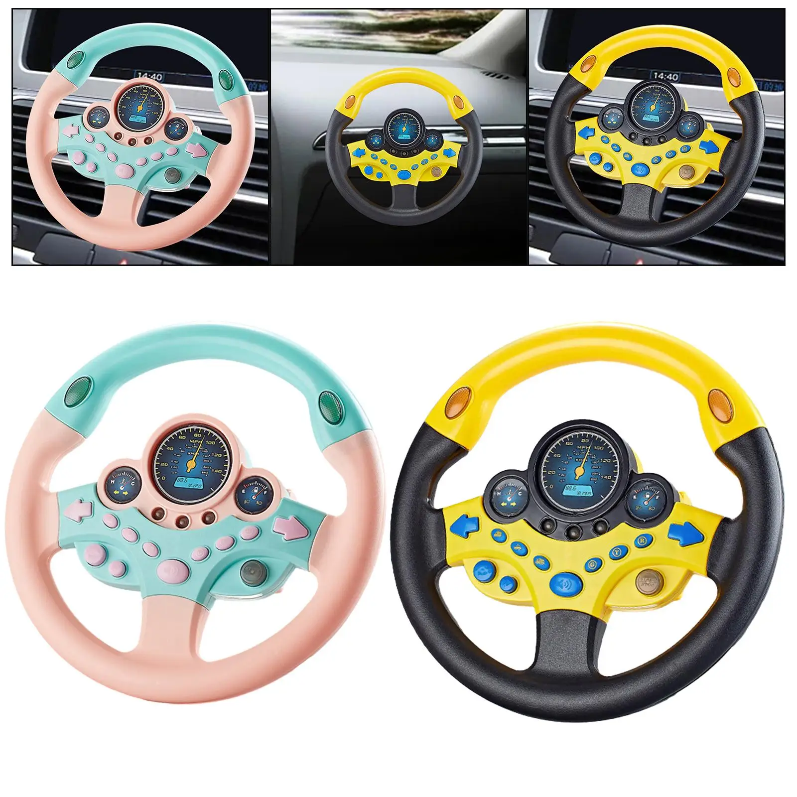 Simulation Car Driving Toy Kids Electric Wheel Toy for Children Kids Gifts