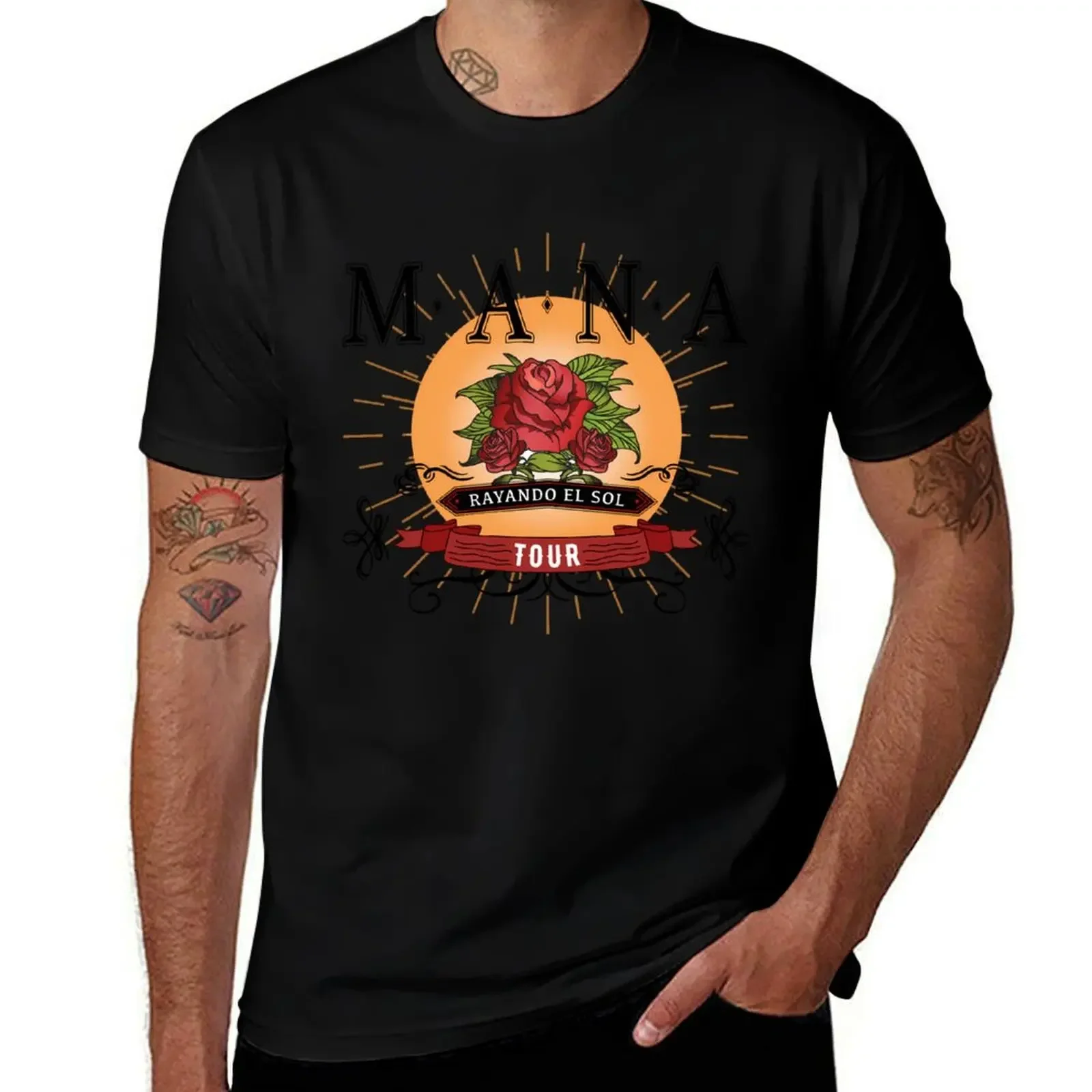 Mana Mexico Lin do Y Querido Tour- Retro Mana Mexico Vintage Skull Mexico T-Shirt Aesthetic clothing mens t shirts