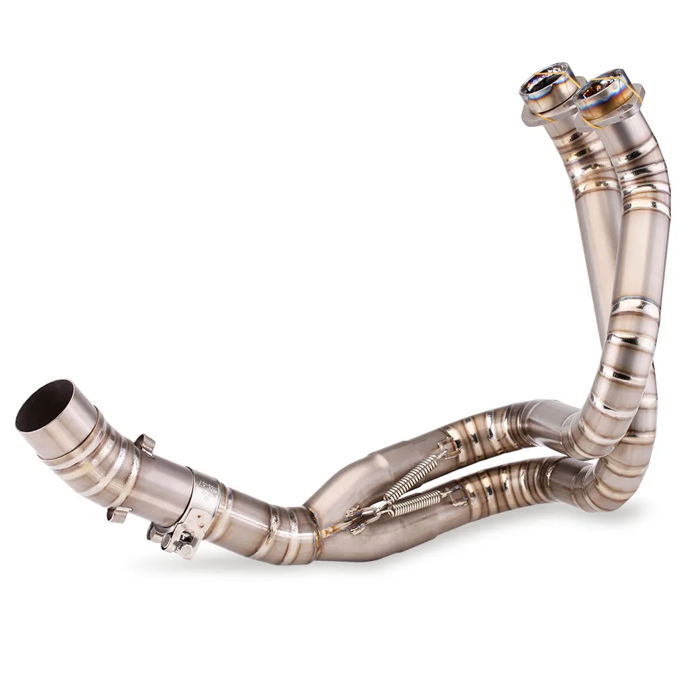 

STLF For ER6N ER6F 2012-2016 Motorcycle Exhaust Titanium Alloy Modify Escape Front Middle Link Pipe Racing Line Slip on Tube