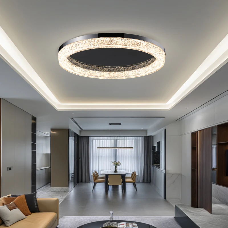 

Итальянский минималистичный светильник для гостиной, потолочный светильник, простая атмосфера, защита глаз, основной светильник для спальни, столовой