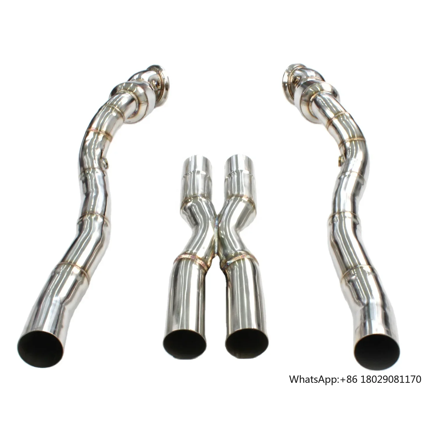 X Pipe Exhaust downpipe for F12 812 exhaust